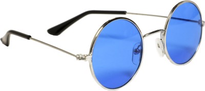 Al afdal Round Sunglasses(For Boys & Girls, Blue)