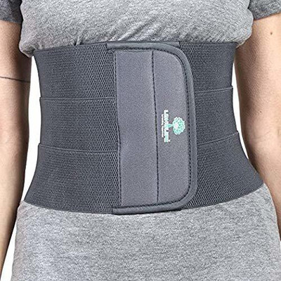 Longlife Abdominal belt Regular after delivery for tummy reduction Size XXL (42-46) Abdominal Belt(Grey)