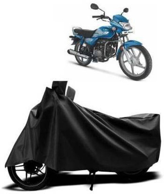 Amozkart Two Wheeler Cover for Hero(HF Deluxe, Black)