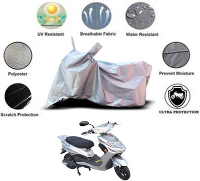 RONISH Waterproof Two Wheeler Cover for Avon(E Lite, Silver)