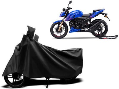 APNEK Waterproof Two Wheeler Cover for TVS(Apache RTR 200, Black)