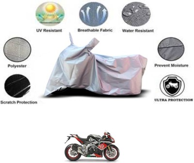 RONISH Waterproof Two Wheeler Cover for Aprilia(RSV4, Silver)