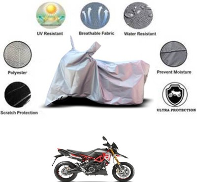 RONISH Waterproof Two Wheeler Cover for Aprilia(ER 6N, Silver)