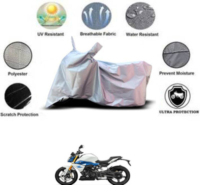 RONISH Waterproof Two Wheeler Cover for BMW(G 310 R, Silver)