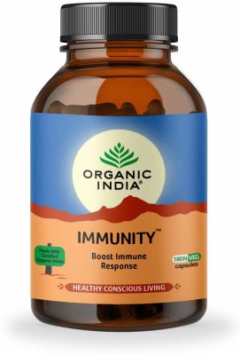 ORGANIC INDIA Immunity Capsules - 180 count(180 Capsules)