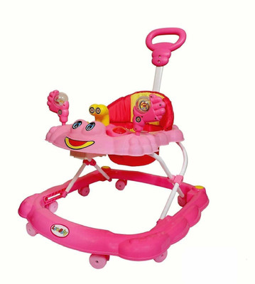 JoyRide Musical Activity Walker With Parent Rod(Pink)