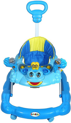 JoyRide Musical Activity Walker With Parent Rod(Blue)