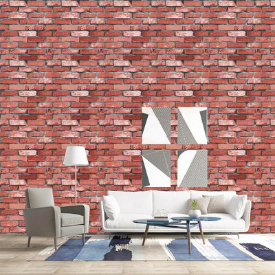 Eurotex Paper Nature Red Wallpaper(L x W: 1000 cm x 53 cm)