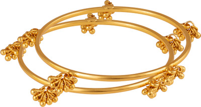 TAP Fashion Copper Gold-plated Bangle Set(Pack of 2)