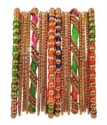 Rijoli Metal Bangle Set(Pack of 18)