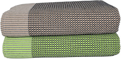 Tharunsha Elite Checkered Single AC Blanket for  Mild Winter(Cotton, Multicolor)