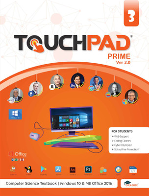 Touchpad Prime Version 2.0 - Class 4 (Windows 10 and MS Office 2016)(Paperback, Orange Education Pvt Ltd)