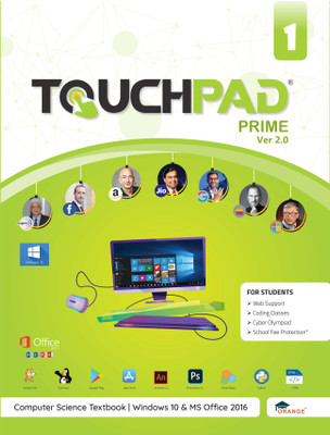 Touchpad Prime Version 2.0 - Class 2 (Windows 10 and MS Office 2016)(Paperback, Orange Education Pvt Ltd)