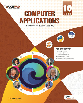 CBSE Computer Course book : Computer Applications for Class 10th, Code (165(Paperback, Orange Education Pvt Ltd)