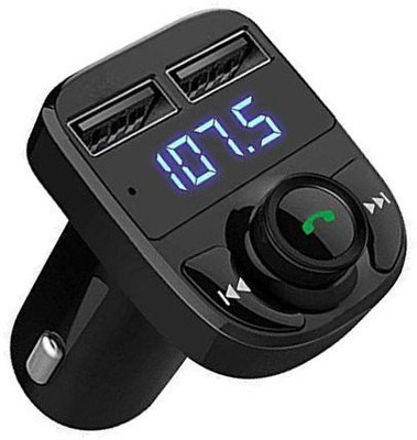 Rutba v4.1 Car Bluetooth Device with 3.5mm Connector, Audio Receiver, Car Charger, FM Player, MP3 Player(Black)