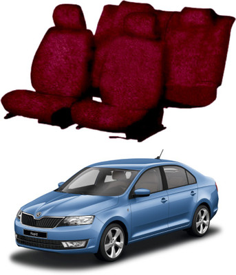 Chiefride Cotton Car Seat Cover For Skoda Rapid(With Back Seat Arm Rest, 5 Seater, 2 Back Seat Head Rests)