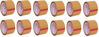 GPS Colour Your Dreams Single Sided Standard Wonder Cello Brown Packing Tape 2 inch/48mm Width x 60 Meter Length (Pack of 12) (Manual)(Brown)