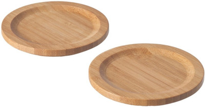 IKEA Round Bamboo Coaster Set(Pack of 2)