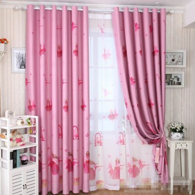 AAI 214 cm (7 ft) Polyester Room Darkening Door Curtain (Pack Of 2)(Cartoon, Pink)