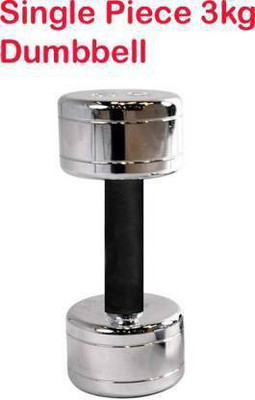 Hridya Trade Set of 1 x 3kg Steel Dumbbell Fixed Weight Dumbbell(3 kg)
