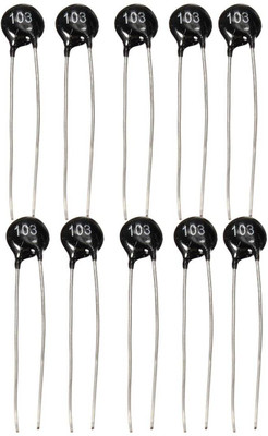 INSIGNIA LABS 10K Ohm NTC Thermistor Resistor PACK OF 10PCS Electronic Components Electronic Hobby Kit
