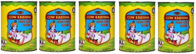 Cow Krishna Agmark Ghee-Pure Cow Ghee 1 LTR Tin (Pack of 5) Ghee 5 L Tin(Pack of 5)