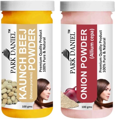 PARK DANIEL Premium Kaunch Beej Powder & Onion Powder Combo Pack of 2 Bottles of 100 gm (200 gm )(200 g)