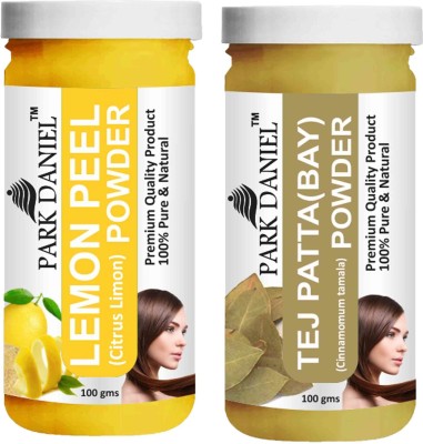 PARK DANIEL Premium Lemon Powder & Tej Patta(Bay) Powder Combo Pack of 2 Bottles of 100 gm (200 gm )(200 g)