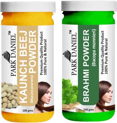 PARK DANIEL Pure & Natural Kaunch Beej Powder & Brahmi Powder Combo Pack of 2 Bottles of 100 gm (200 gm )(200 ml)