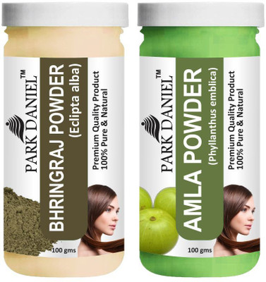PARK DANIEL Pure & Natural Bhringraj Powder & Amla Powder Combo Pack(200 ml)