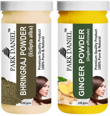 PARK DANIEL Pure & Natural Bhringraj Powder & Ginger Powder Combo Pack(200 ml)