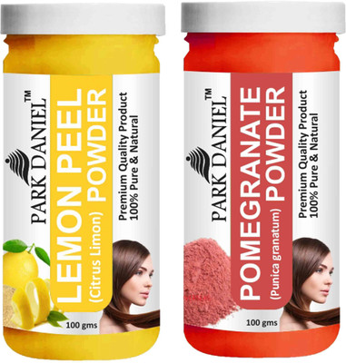 PARK DANIEL Pure & Natural Lemon Powder & Pomegranate Powder Combo Pack of 2 Bottles of 100 gm (200 gm )(200 ml)