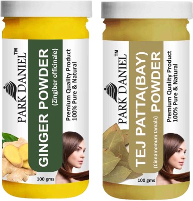 PARK DANIEL Hair Care Combo Of Ginger Powder & Tej Patta(Bay) Powder Combo Pack of 2 Bottles of 100 gm (200 gm )(2 Items in the set)