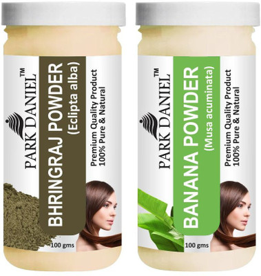 PARK DANIEL Pure & Natural Bhringraj Powder & Banana Powder Combo Pack(200 ml)