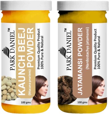 PARK DANIEL Pure & Natural Kaunch Beej Powder & Jatamansi Powder Combo Pack of 2 Bottles of 100 gm (200 gm )(200 ml)