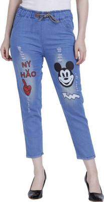 Nakashaki Jogger Fit Women Light Blue Jeans