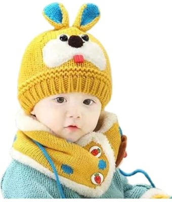 manokamna store Kids Cap(Yellow)