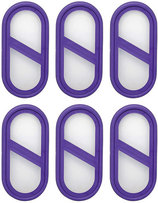Cutting EDGE Modular Containers Lids for Boxes Compatible with Cutting EDGE Containers Only 7.4 inch, 3.7 inch Lid Set, Pack of 6(Plastic)