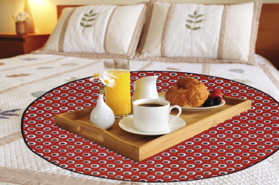 Glassiano Round Pack of 1 Table Placemat(Multicolor, Polyester)