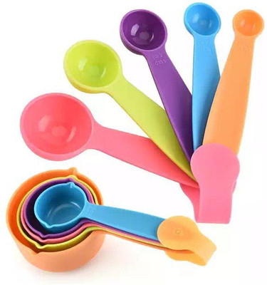 PuthaK Measuring Cups Spoons - 10Pcs Colorful Kitchen Baking Cooking Tools Measuring Cup Set(250 ml)