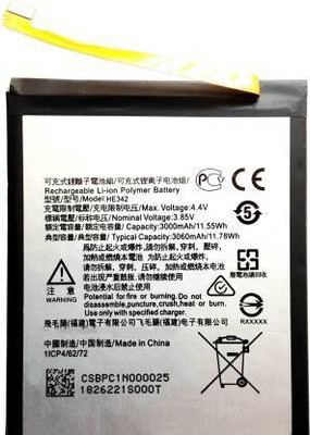 Full Mah Mobile Battery For  Nokia 6.1 plus HE342