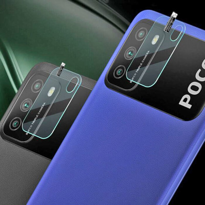 FINCH Back Camera Lens Glass Protector for Poco M3(Pack of: 2)