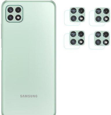 ZORAM Back Camera Lens Glass Protector for Samsung Galaxy A22 5G(Pack of: 4)