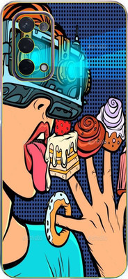 Toppings Oppo A74 5G Mobile Skin(Multicolor)