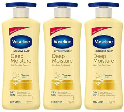 Vaseline Intensive Care Deep Moisture Body Lotion 400 ml (pack of 3)(1200 ml)
