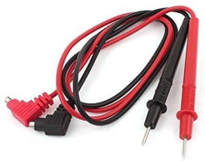 VGS MARKETINGS Ordinary Multimeter Cord Probe set Test Cable pair 10Amp Lead Needle set Universal Digital Multi meter Detector Lead Wire Probes Digital Multimeter(Red, Black 2000 Counts)
