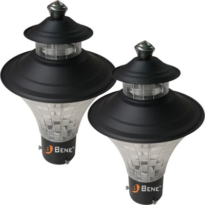 BENE Garden Light Nice 16Cm (Black, Pack Of 2 Pcs) Post Light Outdoor Lamp(Black)