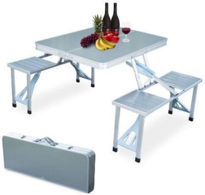 Capinda Metal Cafeteria Table(Finish Color - Silver, DIY(Do-It-Yourself))
