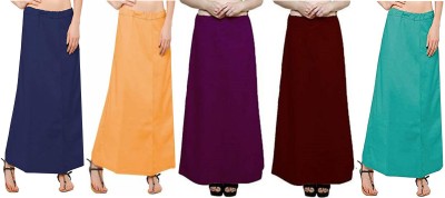 GERMAN BLUE-Golden yellow-Jamuni-Maroon-Rama Pure Cotton Petticoat(Medium)