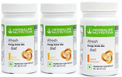 HERBALIFE afresh energy drink mix combo Protein Blends(150 g, lemon, peach, Lemon)